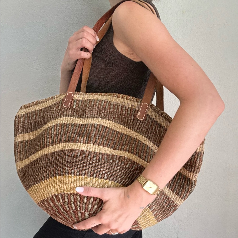 Vintage Woven Tote Bag